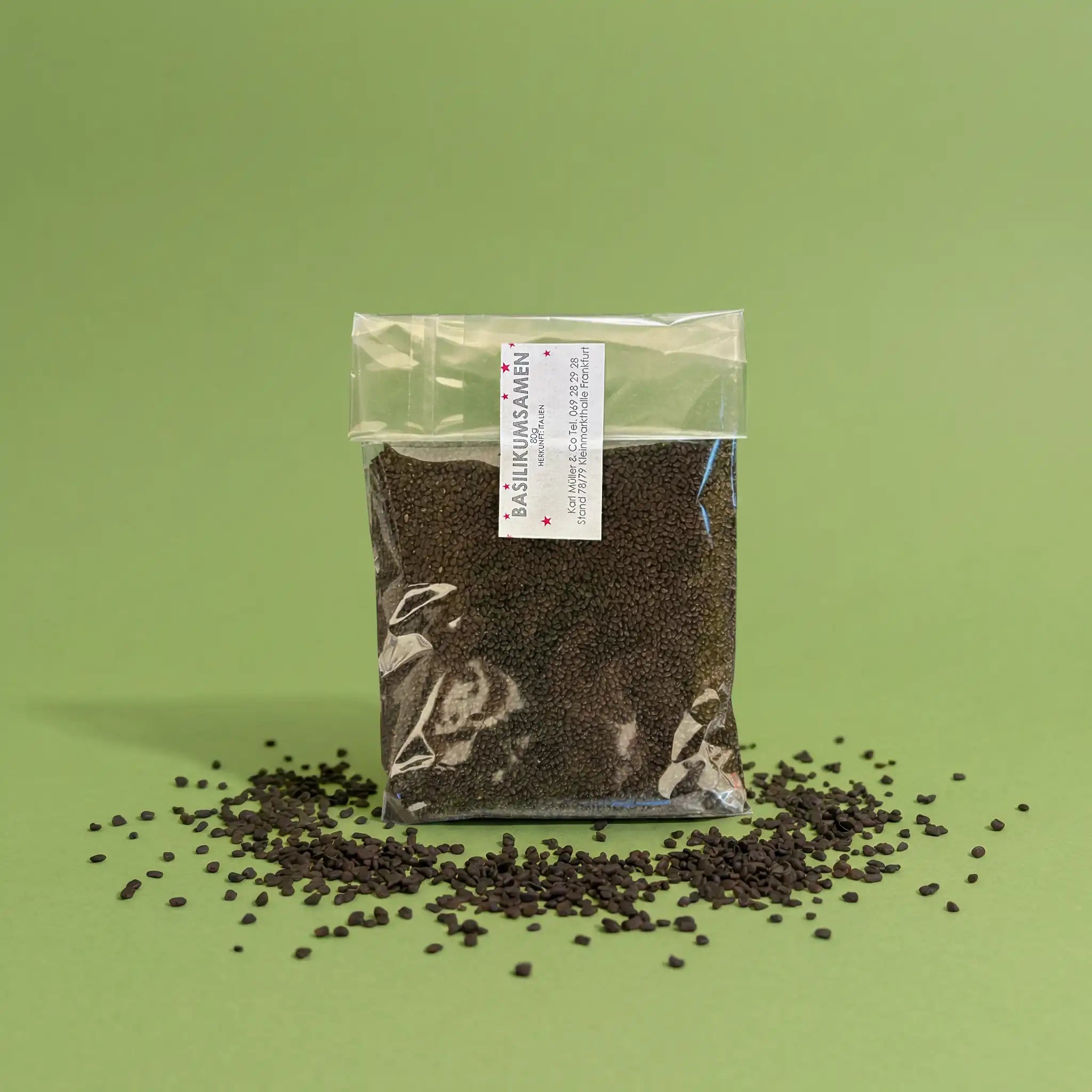 Basilikumsamen – quellen zu Gel-Perlen auf. Ideal für Drinks, Desserts & als Chia-Alternative.