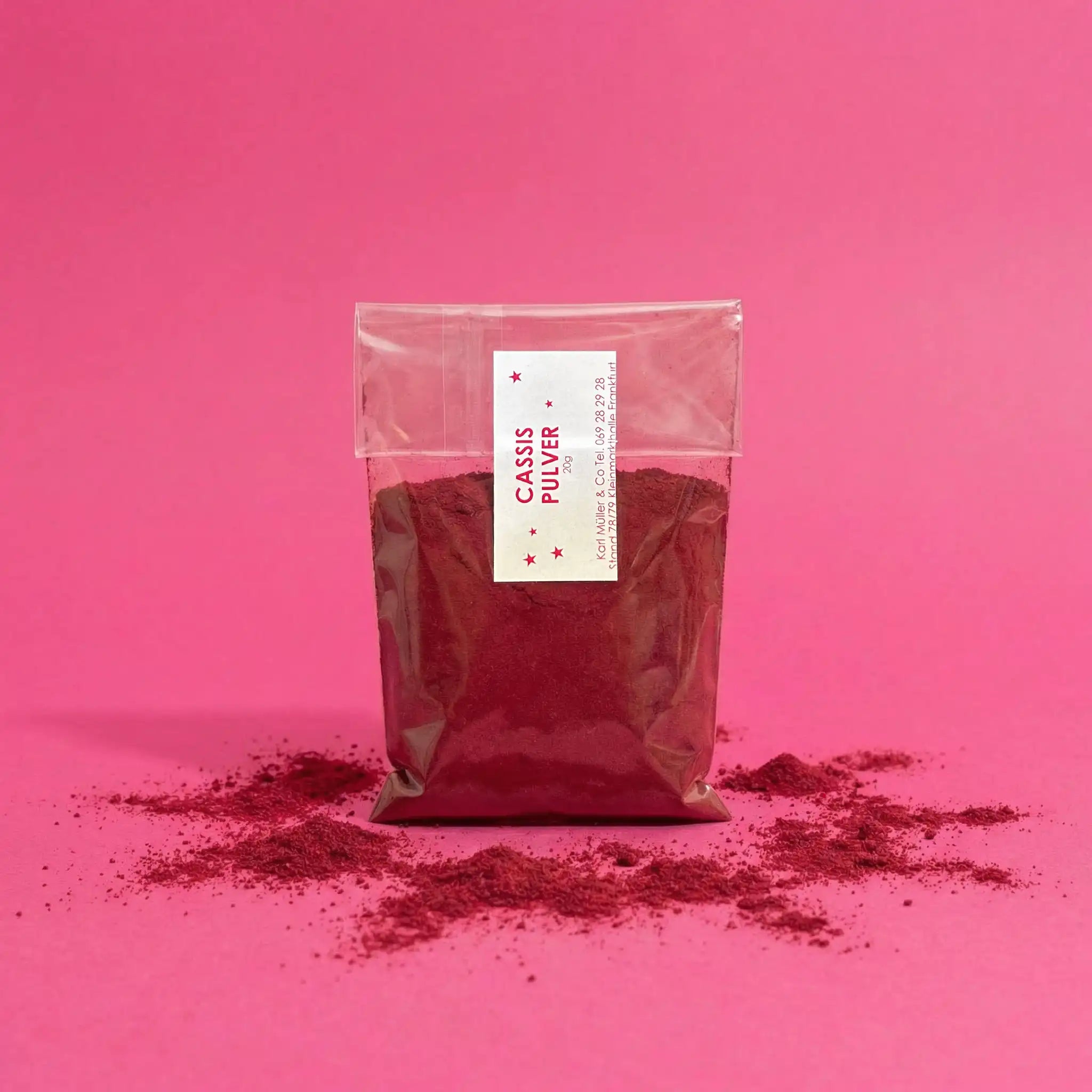 Cassis Pulver kaufen | 100% Frucht | Schwarze Johannisbeere gemahlen