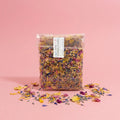 Blütenmischung mit Rosen, Kornblumen, Calendula & Lavendel – essbar, aromatisch & wunderschön.