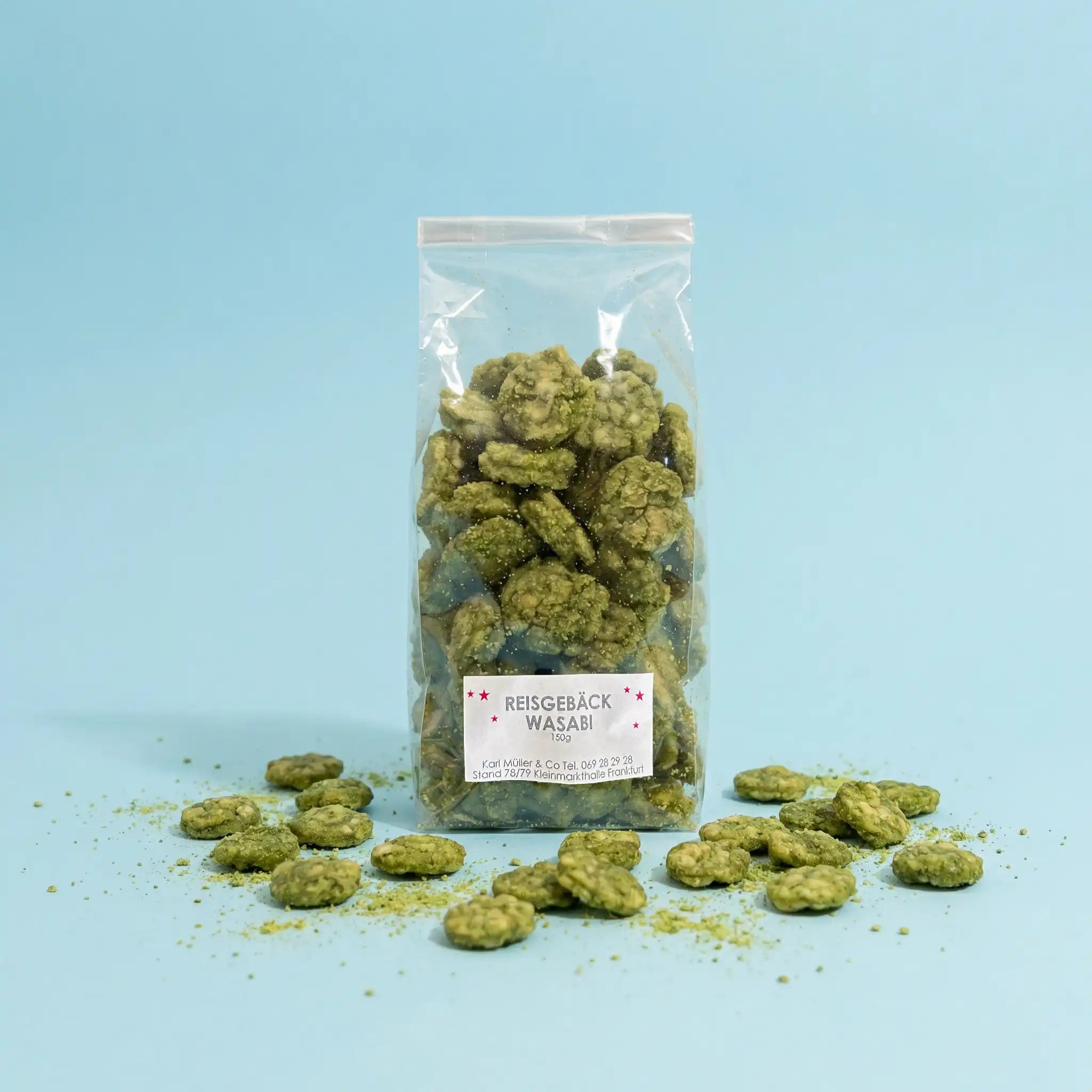 Reisgebäck Wasabi – Der grüne Kick im Snack